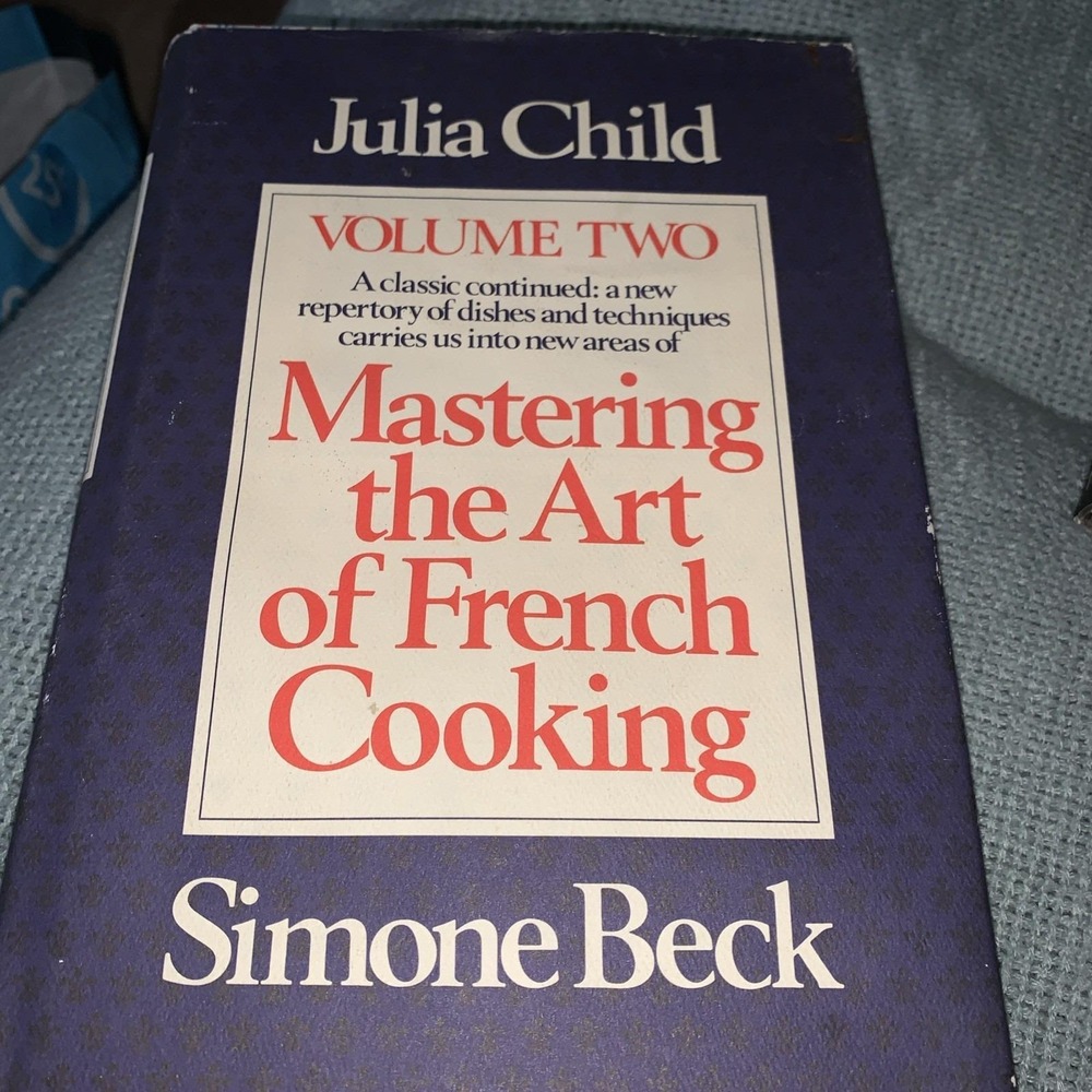 Mastering the Art of French Cooking Volume Two HC Book by Julia Child Signed
